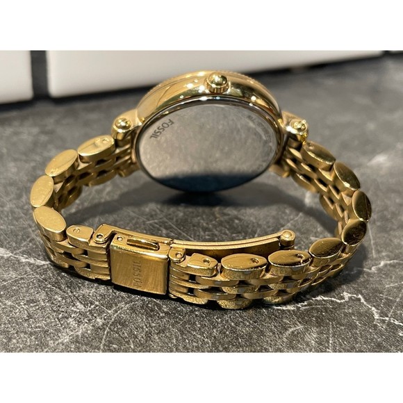 Women’s Fossil Watch - Yellow Gold Tone - Picture 4 of 5